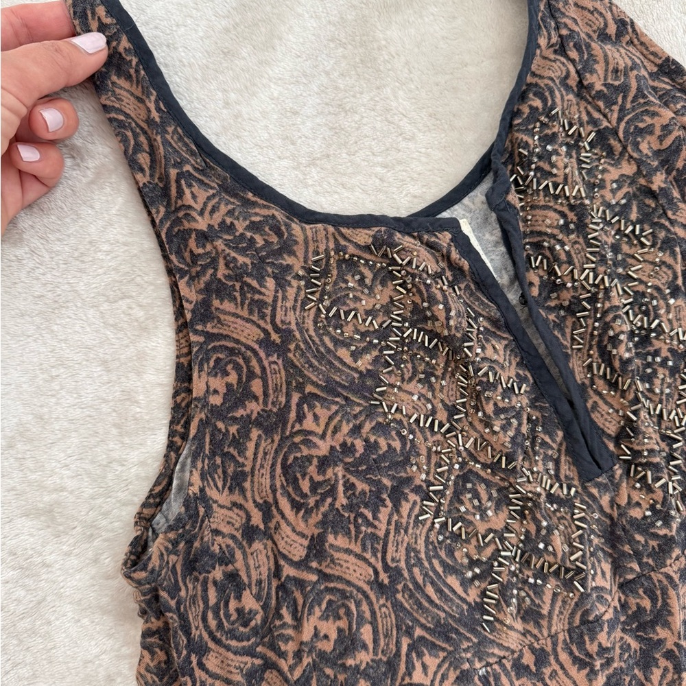 TINY by Anthropologie Embroidered Sleeveless Jumpsuit